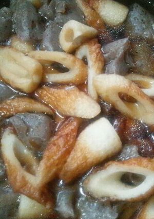 ちくわとこんにゃくの甘辛煮-レシピのメイン写真