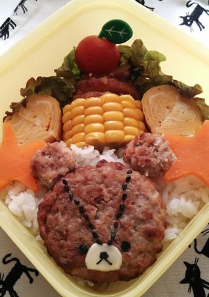 ｷｬﾗ弁♪ﾊﾝﾊﾞｰｸﾞでｼﾞｬｯｷｰ♪-レシピのメイン写真