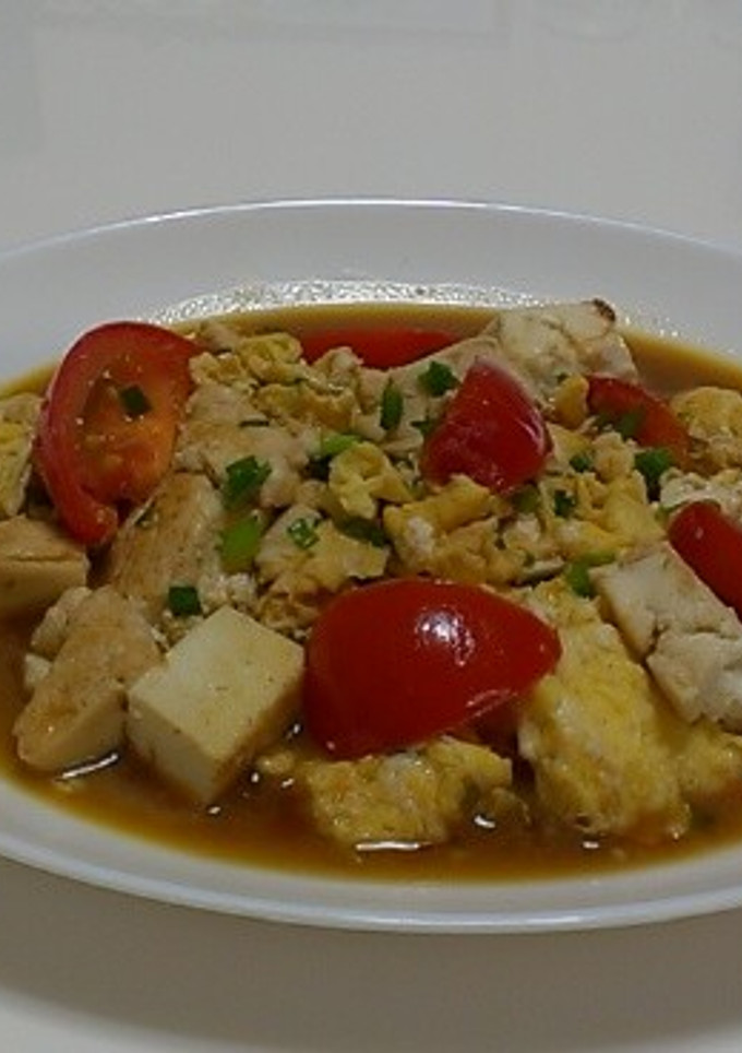 豆腐とトマトのいためもの-レシピのメイン写真