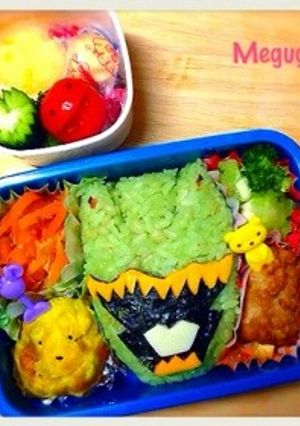 キョウリュウグリーン‼キャラ弁♡-レシピのメイン写真
