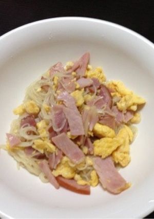 そーめんでビーフン？-レシピのメイン写真