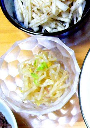 もやしの酢みそミョウガ（または葱）-レシピのメイン写真