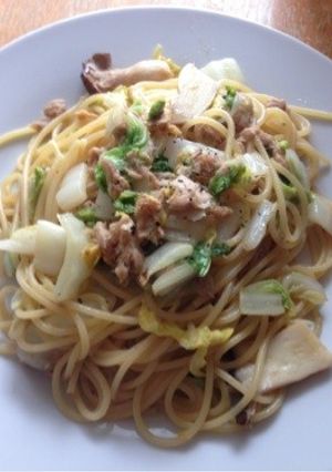 ツナとキャベツの和風パスタ-レシピのメイン写真