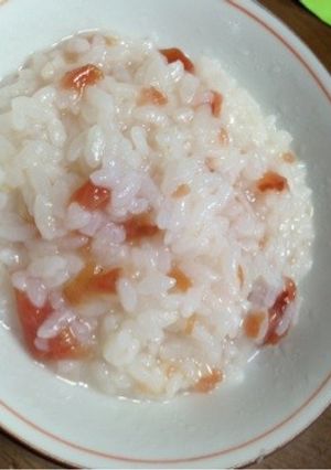 梅干しのお粥さん-レシピのメイン写真