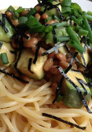 アボカド納豆パスタ～10分で簡単♪-レシピのメイン写真