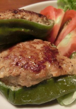 味噌風味♪ピーマンの肉詰め-レシピのメイン写真