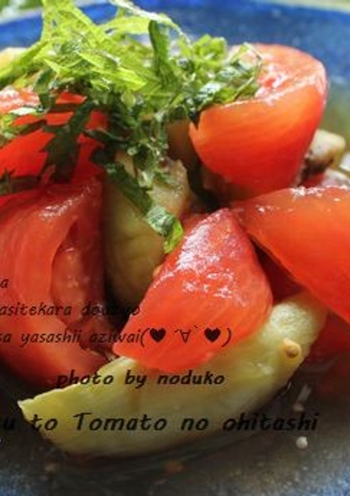 焼き茄子とトマトのおひたし-レシピのメイン写真