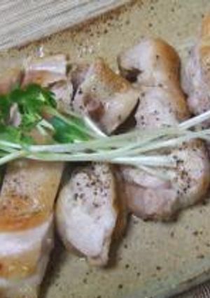 鶏もも肉のカリカリ焼き　～柚子胡椒風味～-レシピのメイン写真