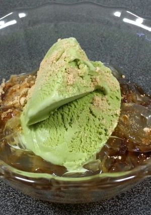 抹茶アイス×ところてん-レシピのメイン写真