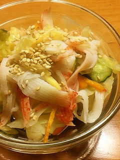 キャベツとカニかまの中華風サラダ-レシピのメイン写真