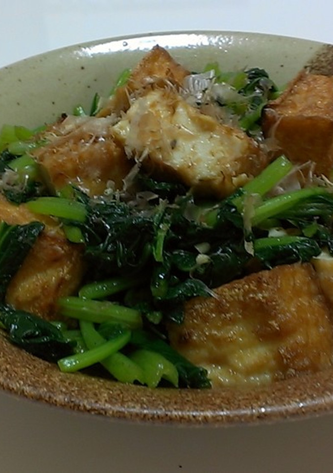 揚げ豆腐とほうれんそうのナムル風-レシピのメイン写真