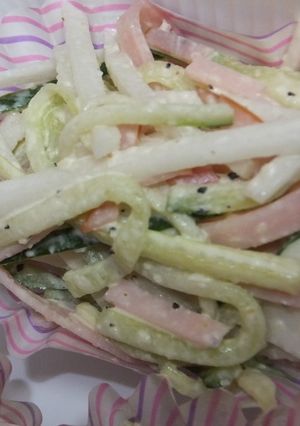 サラダでカルボナーラ風-レシピのメイン写真