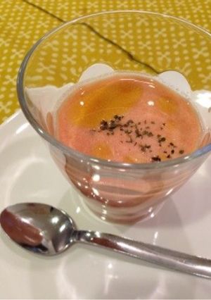 冷た〜い!豆乳トマトスープ-レシピのメイン写真