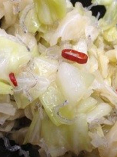 夏にあっさり簡単キャベツとじゃこの酢の物-レシピのメイン写真