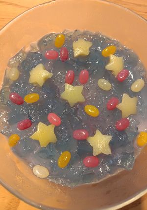 キラキラ2色のカルピスゼリー-レシピのメイン写真