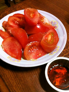 冷やしトマトのバルサミコ蜜がけ-レシピのメイン写真