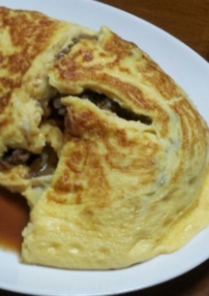 牛肉の甘辛オムレツ-レシピのメイン写真