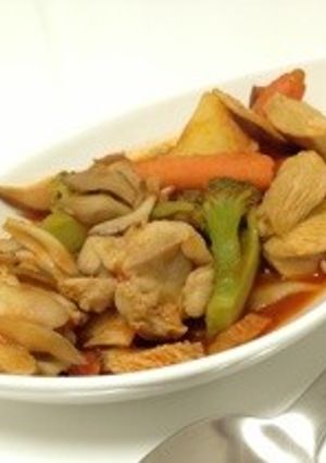 ゴロゴロ野菜とチキンのトマト煮-レシピのメイン写真