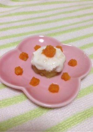 ☆離乳食初期☆ハーフバースデーケーキ風☆-レシピのメイン写真