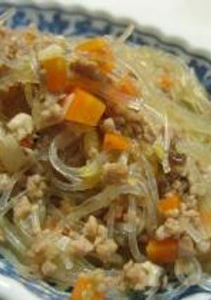 春雨とひき肉の炒め物-レシピのメイン写真