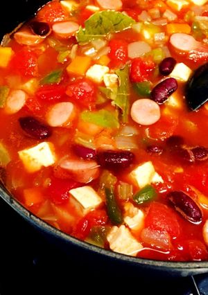うちの定番♪野菜たっぷりミネストローネ☆-レシピのメイン写真