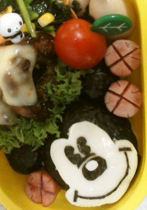 キャラ弁当・ミッキー♪-レシピのメイン写真