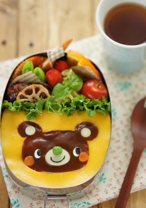 キャラ弁♪デミグラスソースでくまちゃん-レシピのメイン写真