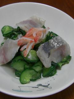 鯵ときゅうりの酢の物-レシピのメイン写真