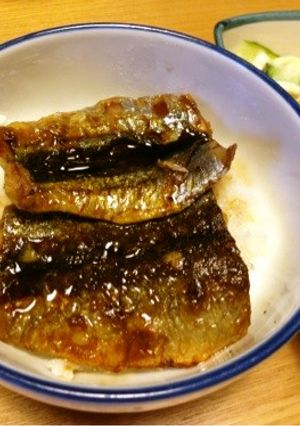 サンマの蒲焼丼-レシピのメイン写真