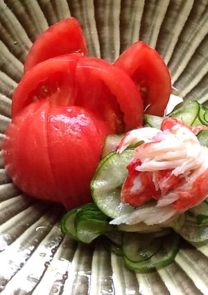 トマトと胡瓜の酢の物-レシピのメイン写真