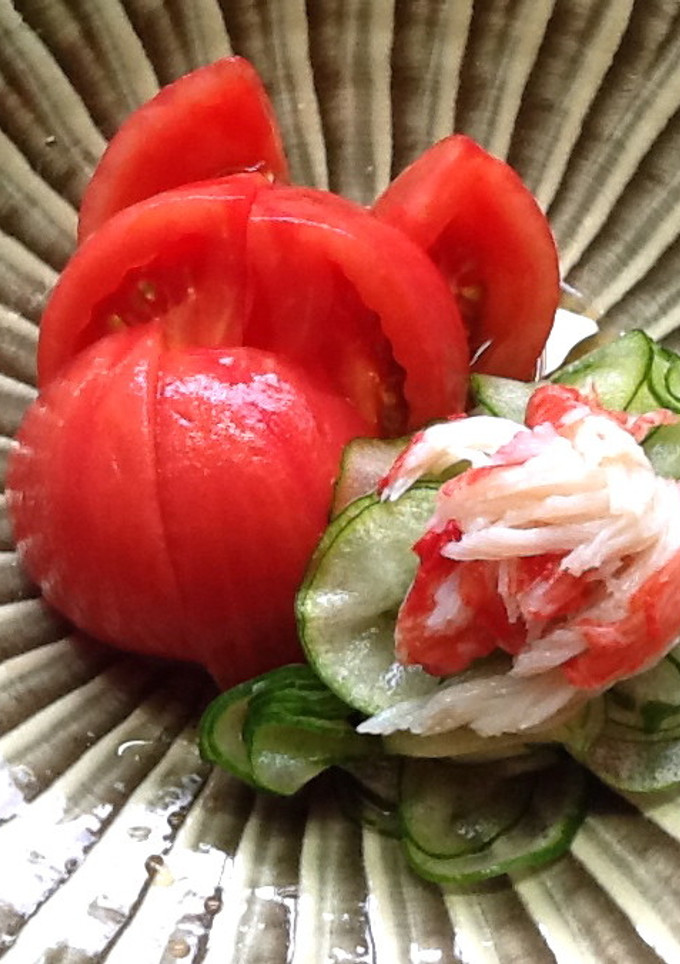 トマトと胡瓜の酢の物-レシピのメイン写真