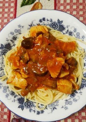 夏野菜と鶏胸肉のパスタ-レシピのメイン写真