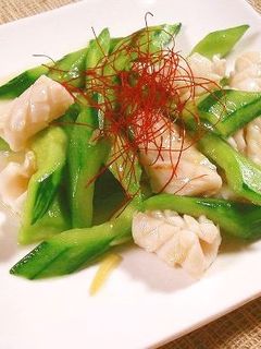 キュウリとイカの塩味炒め-レシピのメイン写真