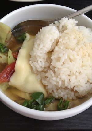 残ったコンソメスープでサラッと夏野菜丼-レシピのメイン写真