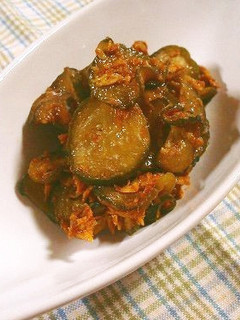 キュウリとツナのカレー風味キンピラ-レシピのメイン写真