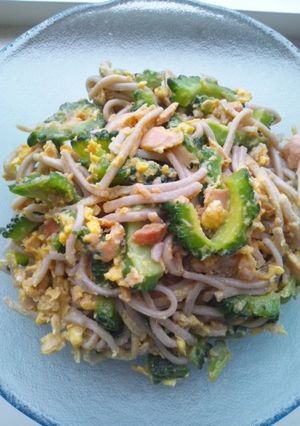 ゴーヤ蕎麦チャンプル-レシピのメイン写真