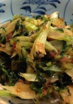 セロリのきんぴら かつお節和え-レシピのメイン写真