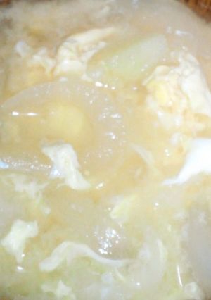 ジャガイモと卵の味噌汁-レシピのメイン写真