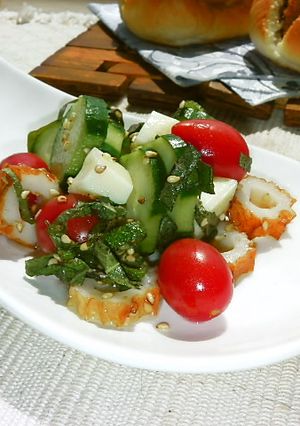 梅昆布茶で簡単！夏野菜の甘酢サラダ♬-レシピのメイン写真