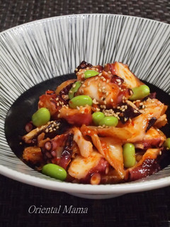 胡麻油香る枝豆たこキムチ-レシピのメイン写真