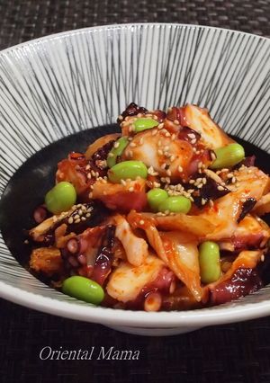 胡麻油香る枝豆たこキムチ-レシピのメイン写真