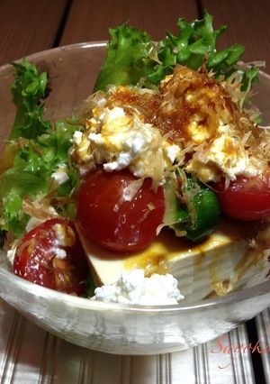 トマトとカッテージチーズの豆腐サラダ-レシピのメイン写真
