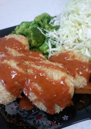 開けてビックリ!ハンバーグコロッケ★-レシピのメイン写真