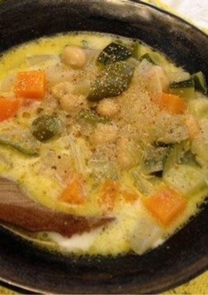 たっぷり野菜と大豆のミルクスープ-レシピのメイン写真