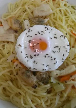 温玉のせ塩焼きそば-レシピのメイン写真