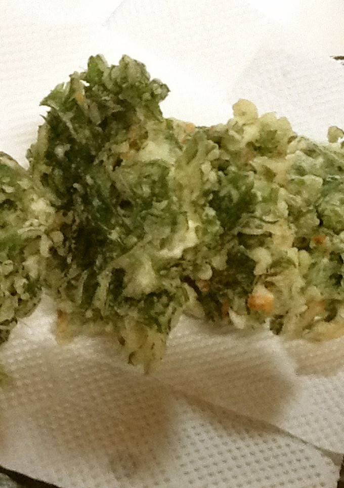 干しエビと春菊のかき揚げ-レシピのメイン写真