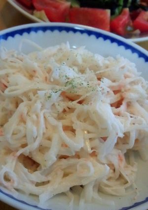 シャキシャキ★大根とカニカマのサラダ-レシピのメイン写真