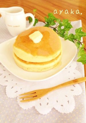 ふわっふわ♡材料これだけ♡ホットケーキ♪-レシピのメイン写真