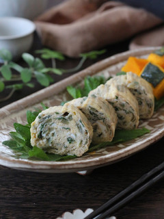 茗荷としそ入りの出汁巻き風玉子焼き-レシピのメイン写真