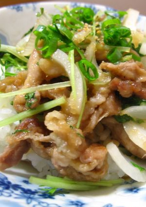 シャキシャキ★豚の生姜焼き（丼）-レシピのメイン写真